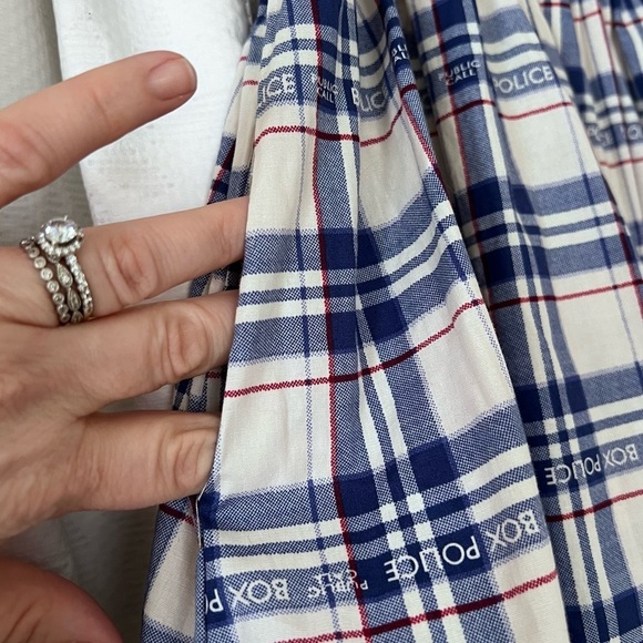 Her Universe Dr. Who Plaid Police Box Novelty Print Skirt size Large - Picture 11 of 15